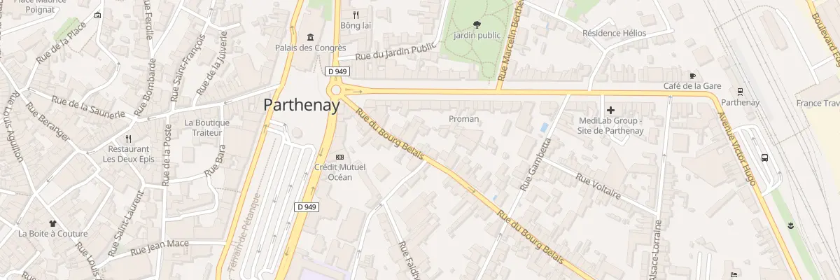 Plan du 21 Rue du Bourg-belais à Parthenay