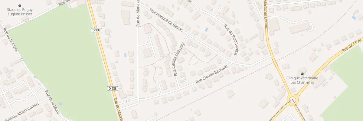 Plan du 5 Rue Claude Debussy à Parthenay