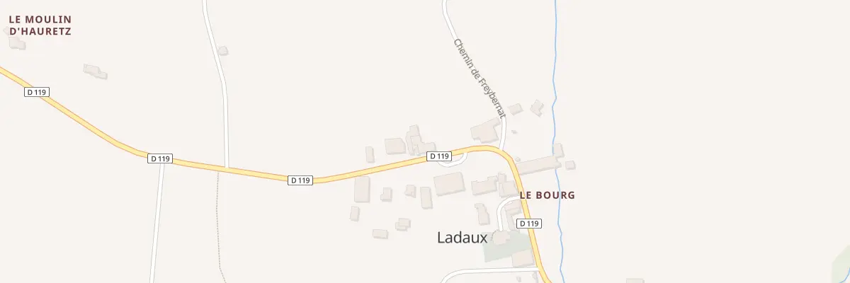 Plan du 8 Le Faure à Ladaux
