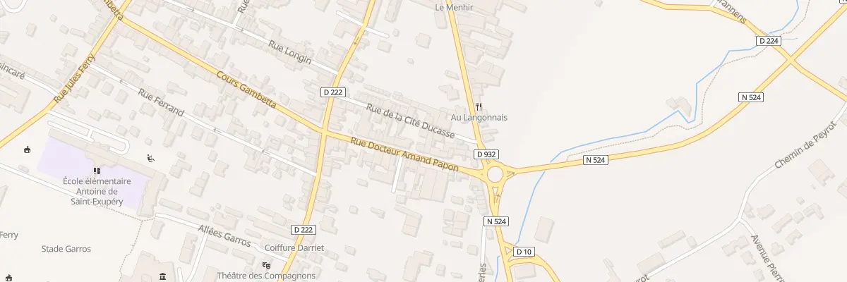 Plan du 23 Rue Ducasse à Langon