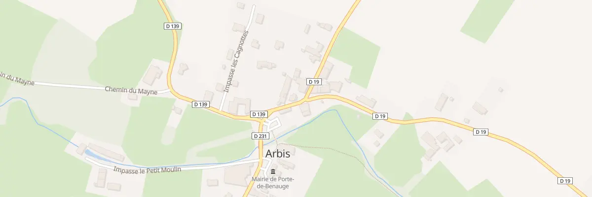 Plan du 589 Le Bourg Nord Arbis à Porte-de-Benauge