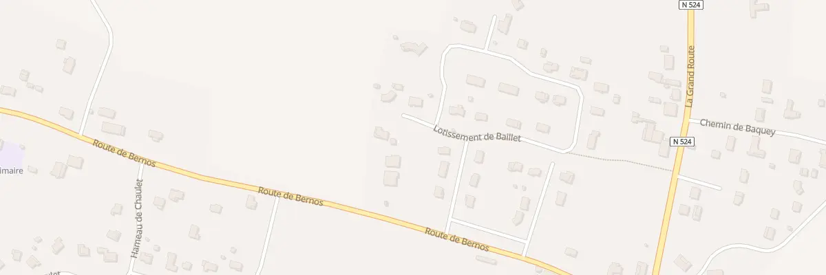 Plan du 83 Rue du Cheval Roux à Bernos-Beaulac