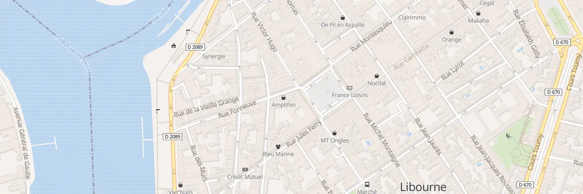 Plan du 66 Rue Fonneuve à Libourne