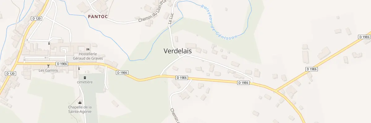 Plan du 7 Pouchane à Verdelais