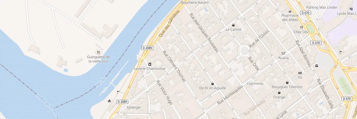 Plan du 39 Rue du President Carnot à Libourne
