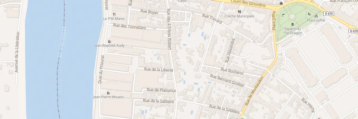 Plan du 53 Rue des 4 Freres Robert à Libourne