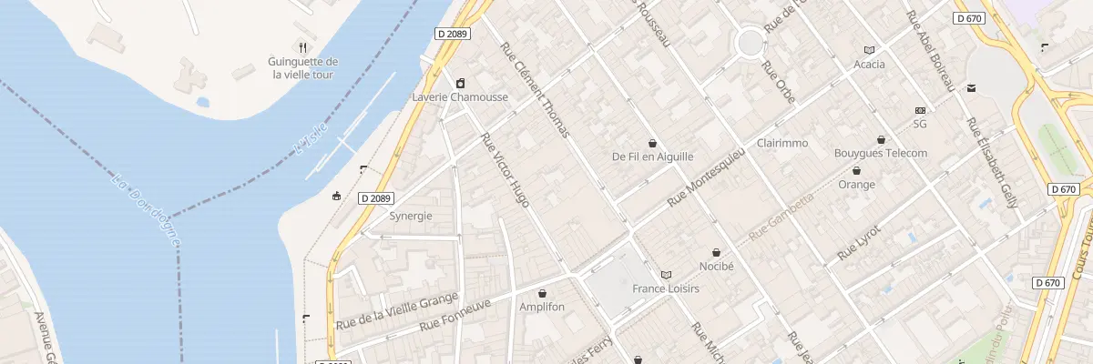 Plan du 43 Rue Victor Hugo à Libourne