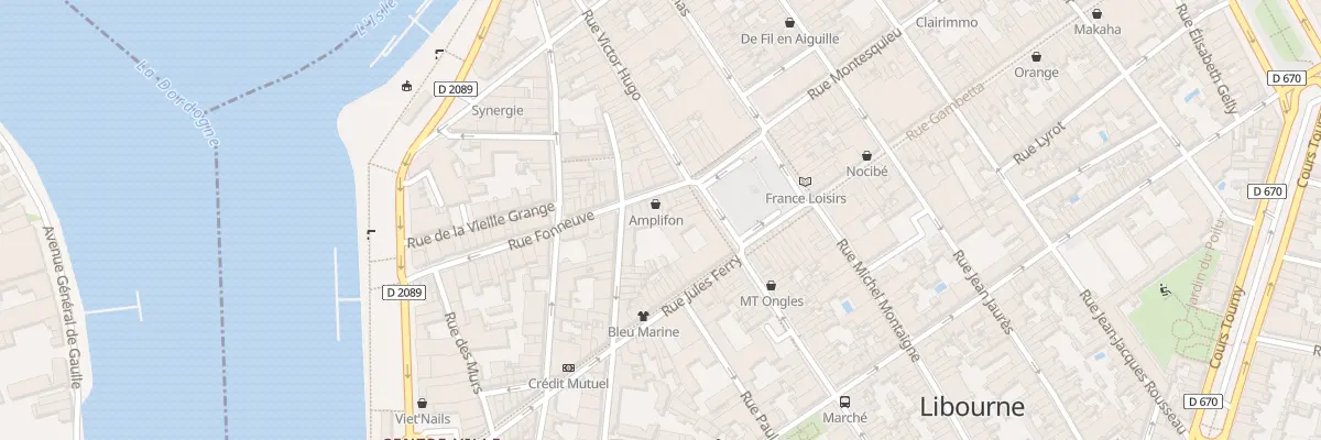 Plan du 60 Rue Fonneuve à Libourne