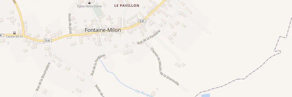 Plan du 19 Rue de la Fontaine à Mazé-Milon