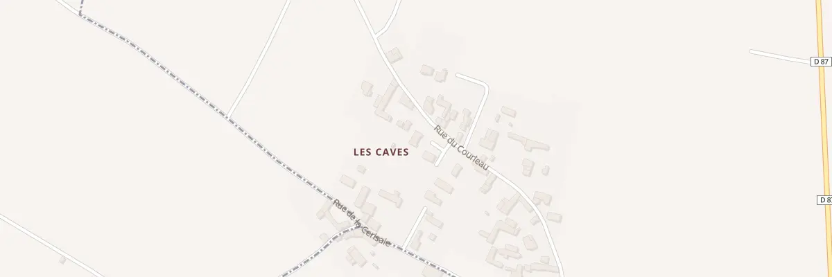 Plan du 287 Rue du Courleau à Vaudelnay
