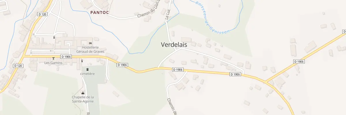 Plan du 6 Pouchane à Verdelais