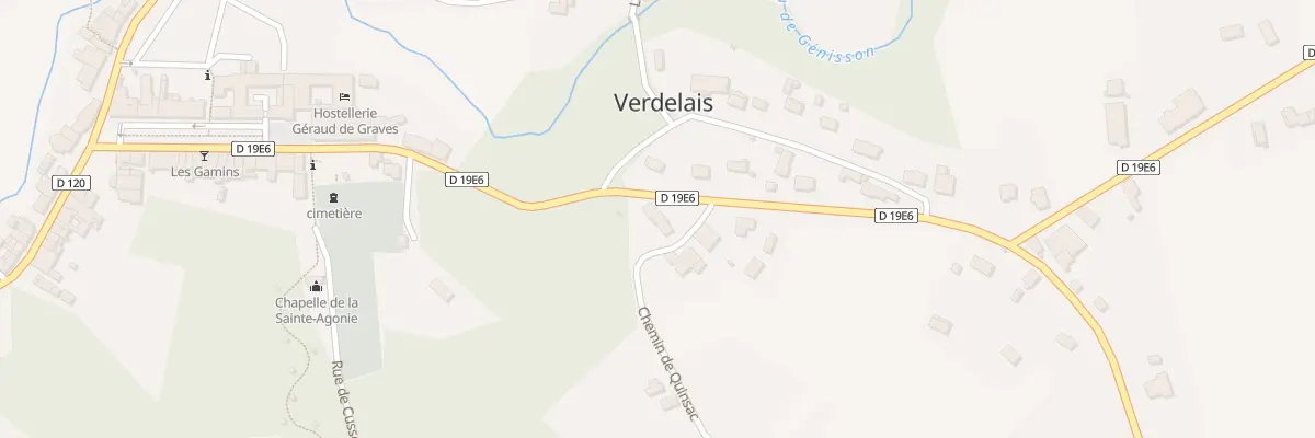 Plan du 5 Pouchane à Verdelais