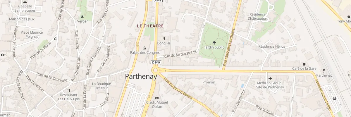 Plan du 18 Rue du Jardin Public à Parthenay