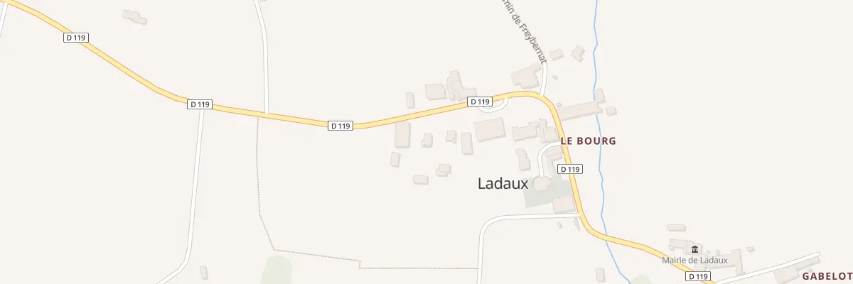 Plan du 36B Rte de Cantois à Ladaux