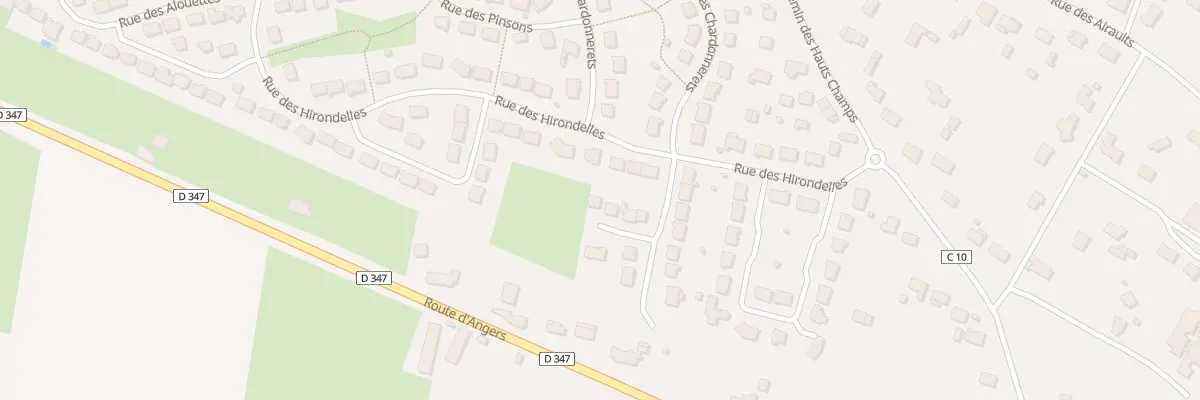 Plan du 8 Imp des Fauvettes à Beaufort-en-Anjou
