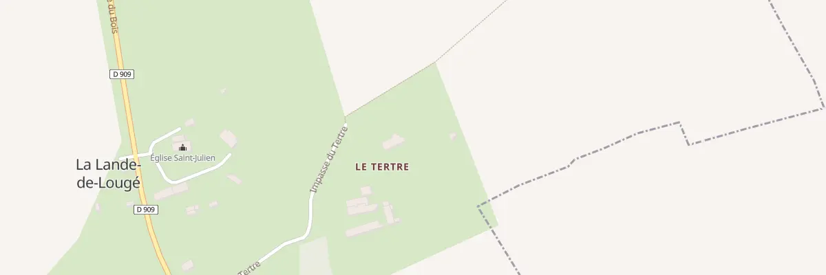 Plan du 30 Le Tertre à La Lande-de-Lougé
