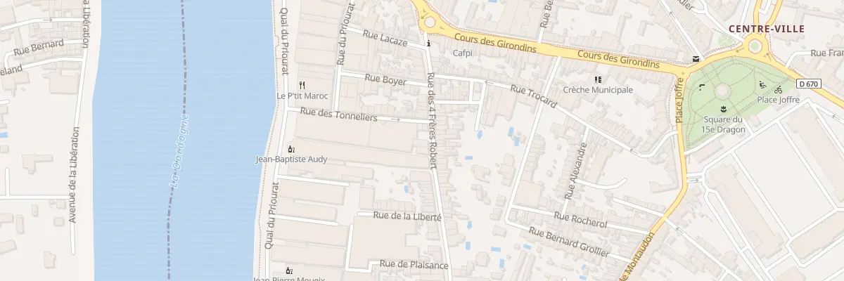 Plan du 36 Rue des 4 Freres Robert à Libourne