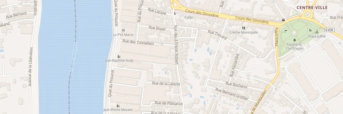 Plan du 40 Rue des 4 Freres Robert à Libourne