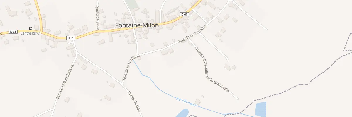 Plan du 23 Rue de la Fontaine à Mazé-Milon