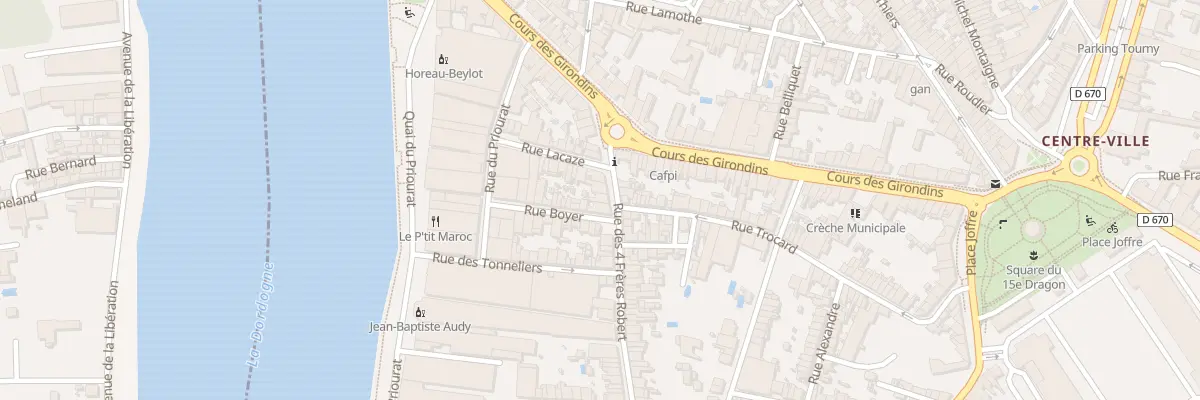 Plan du 20 Rue des 4 Freres Robert à Libourne