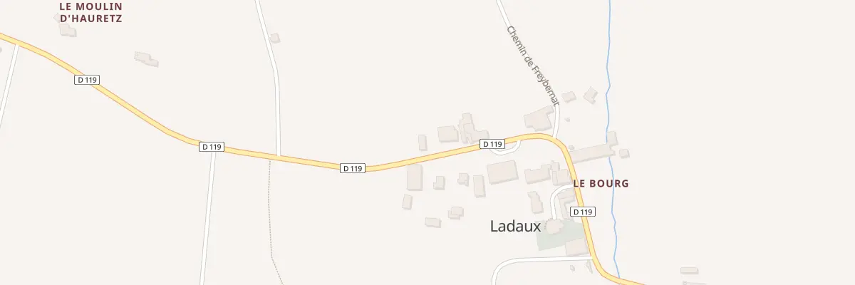 Plan du 43 Rte de Cantois à Ladaux
