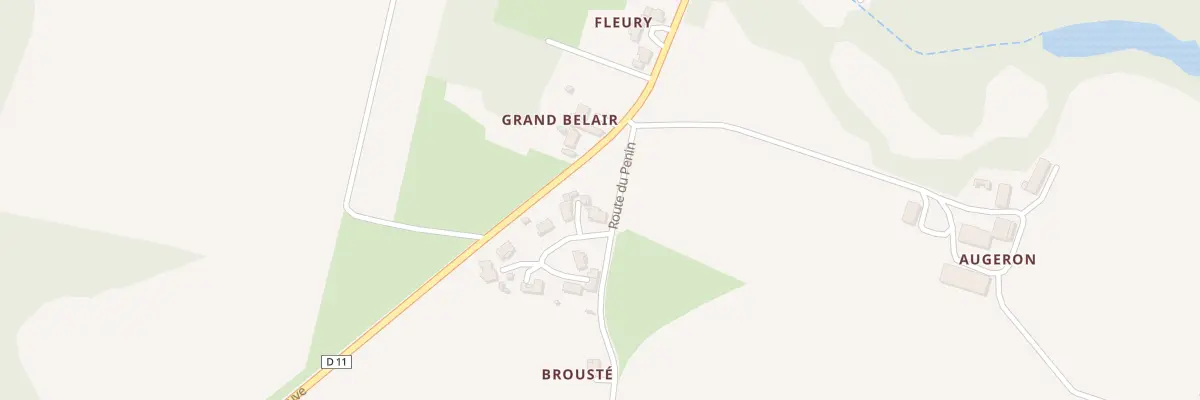 Plan du 1 Lot du Brouste au Frêche
