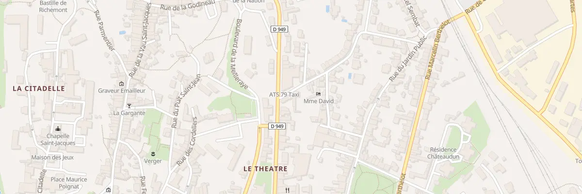 Plan du 2 Rue des Batteries à Parthenay