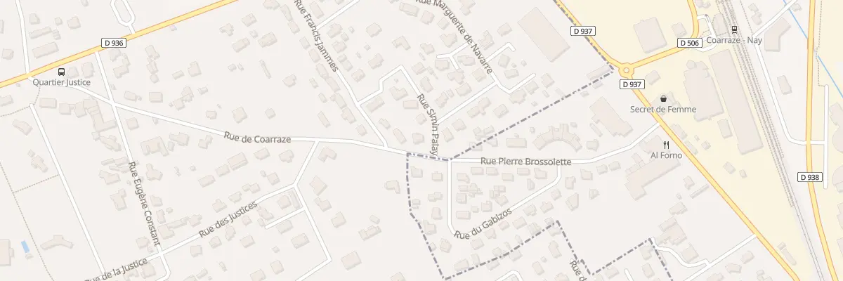 Plan du 1 Rue Simin Palay à Nay