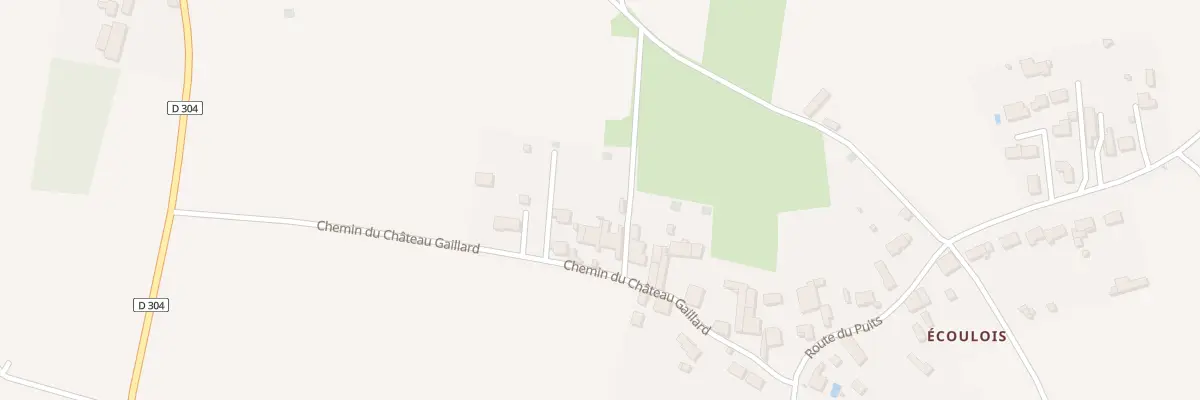 Plan du 18 Che du Chateau Gaillard Escoul à Aigondigné