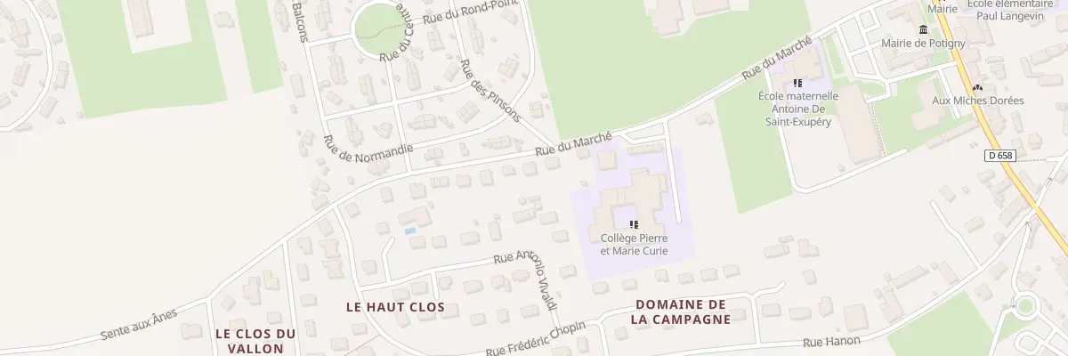 Plan du 5390 Rue du Marché à Potigny
