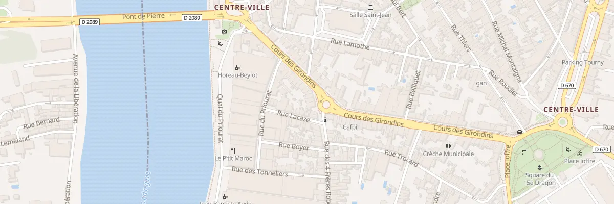 Plan du 6 Rue des 4 Freres Robert à Libourne