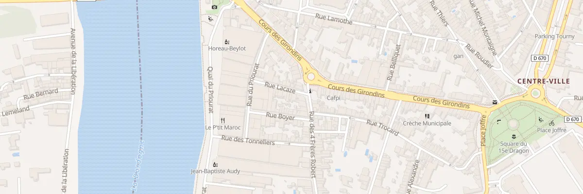 Plan du 20 Rue Lacaze à Libourne
