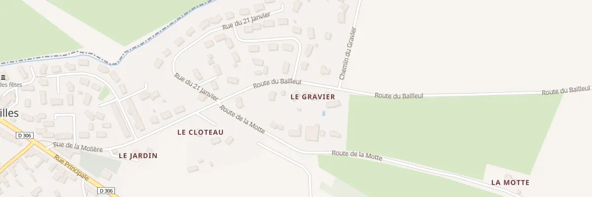 Plan du 4 Rue de la Moliere à Louailles