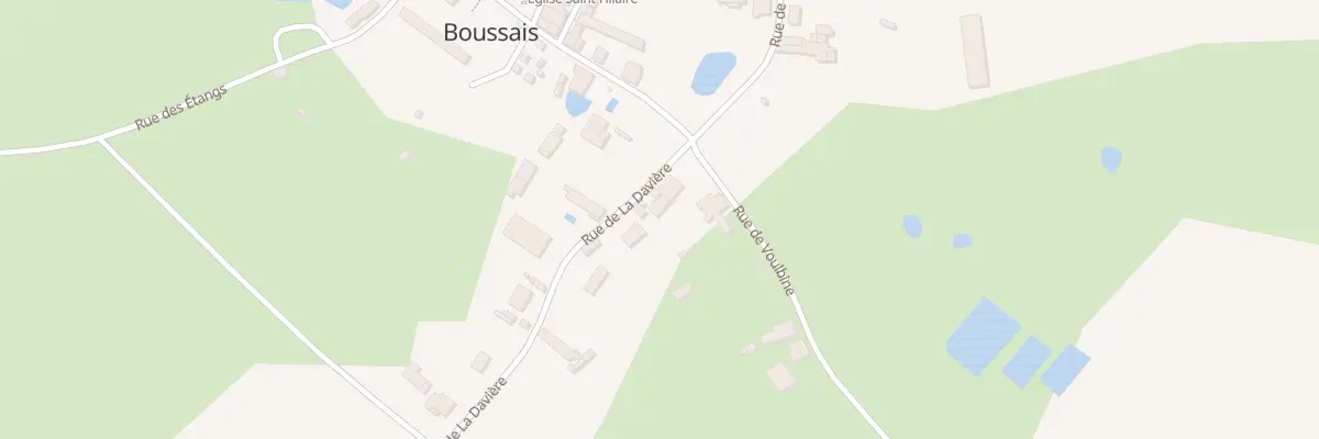 Plan du 13 La Daviere à Boussais