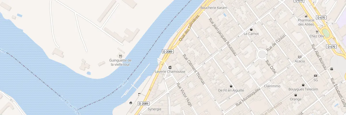 Plan du 2 Quai des Salinieres à Libourne