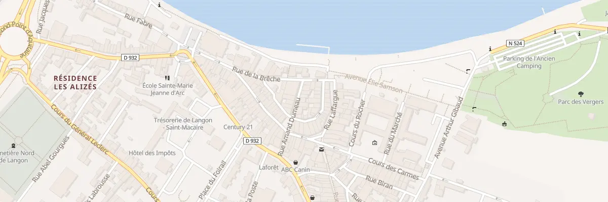 Plan du 14 Rue Amand Dumeau à Langon