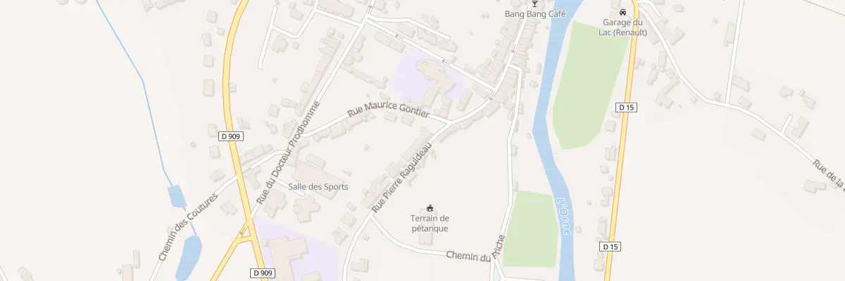 Plan du 2 Rue Pierre Raguideau à Putanges-le-Lac