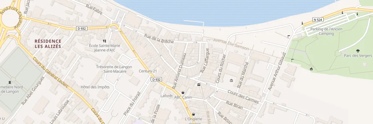 Plan du 20 Rue Amand Dumeau à Langon