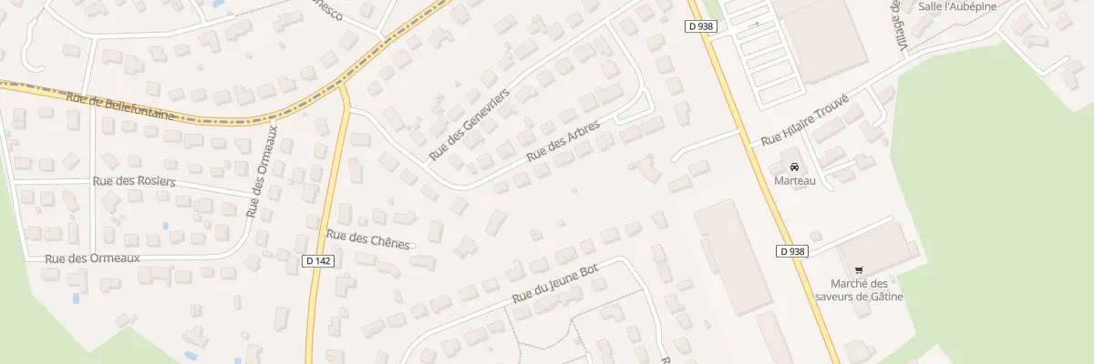 Plan du 21 Rue des Arbres à Pompaire