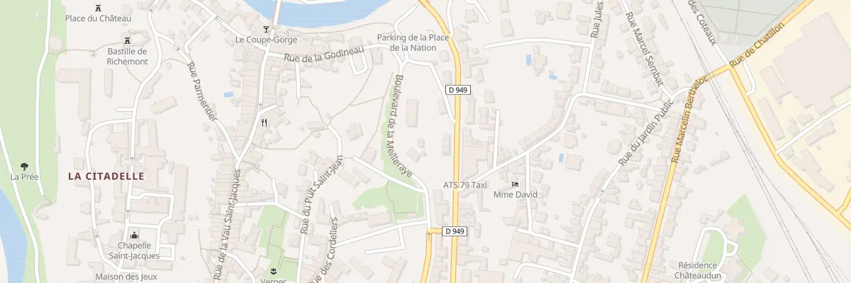 Plan du 57 Av du Président Wilson à Parthenay