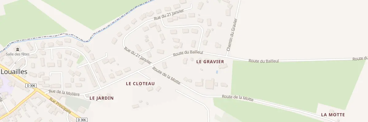 Plan du 2 Rue de la Moliere à Louailles