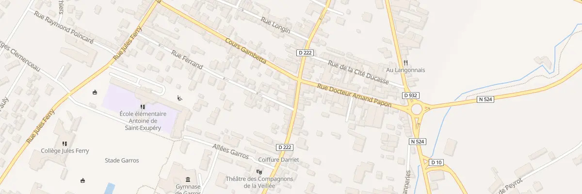 Plan du 75 Crs du Quatorze Juillet à Langon