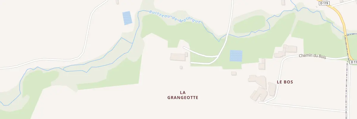 Plan du 63 La Grangeotte à Ladaux