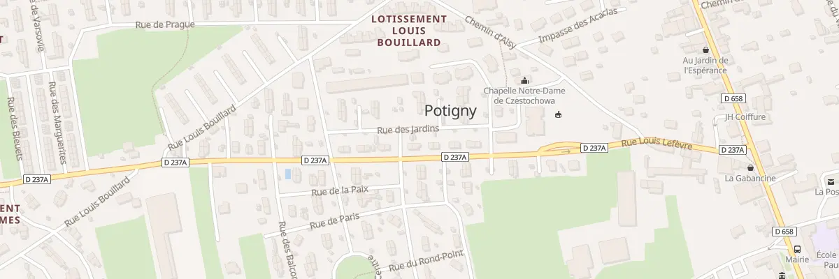 Plan du 49 Rue des Jardins à Potigny