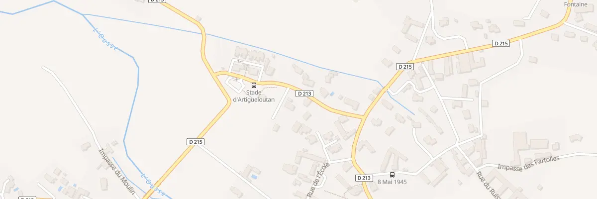 Plan du 3 Rue de la vallée de l’Ousse à Artigueloutan