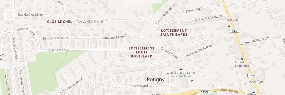 Plan du 5431 Rue Louis Bouillard à Potigny