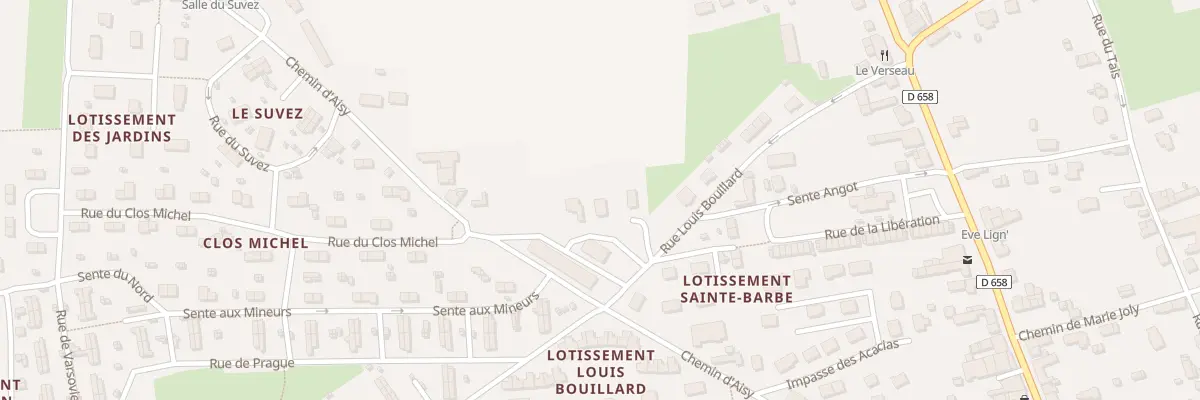 Plan du 9001 Rue Louis Bouillard à Potigny