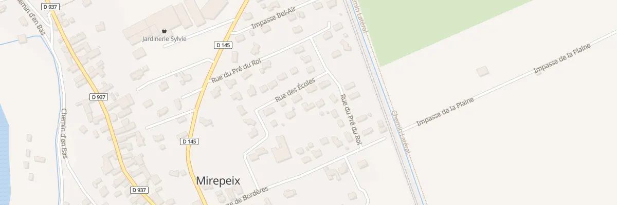 Plan du 18 Rue des Ecoles à Mirepeix