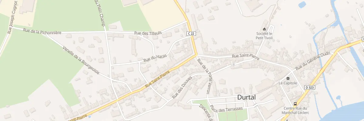 Plan du 70 Rue Saint-Pierre à Durtal