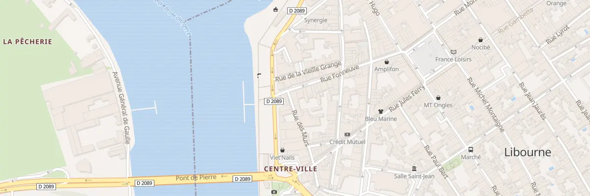 Plan du 8 Rue Fonneuve à Libourne